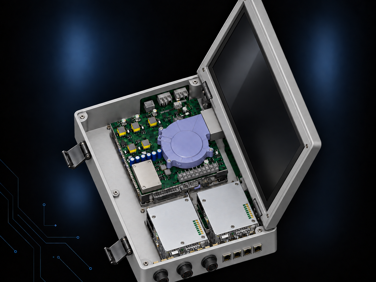 Compact control box — aluminium finish design concept